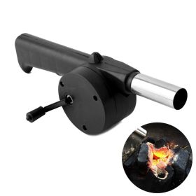1pc BBQ Fan; Air Blower; Fast Fire Starter; Portable Manual Hand Crank Bellows For Outdoor Picnic Camping Cooking; Barbecue Charcoal Grills Acces
