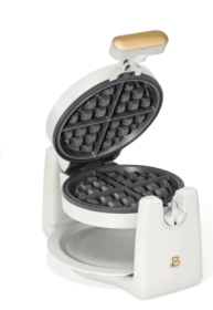 Beautiful Rotating Belgian Waffle Maker, White Icing by Drew Barrymore