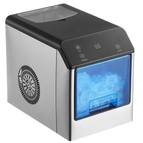 Countertop Nugget Ice Maker 33Lbs/24H Self-Cleaning with Scoop Home Office Bar