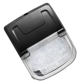 Countertop Nugget Ice Maker 33Lbs/24H Self-Cleaning with Scoop Basket Home Bar