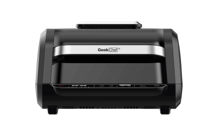 Geek Chef Airocook Smart 7-in-1 Indoor Electric Grill Air Fryer Family Large Capacity Grilled Pizza and Cyclone Grill Technology Countertop Grill