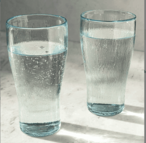 Quoise Glassware Tumbler Set  Kitchen Ware-Set Of 2 (Option: Clear)