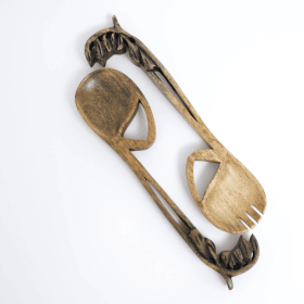 2 Piece Wooden Cooking Utensil Set (Option: 1Set)